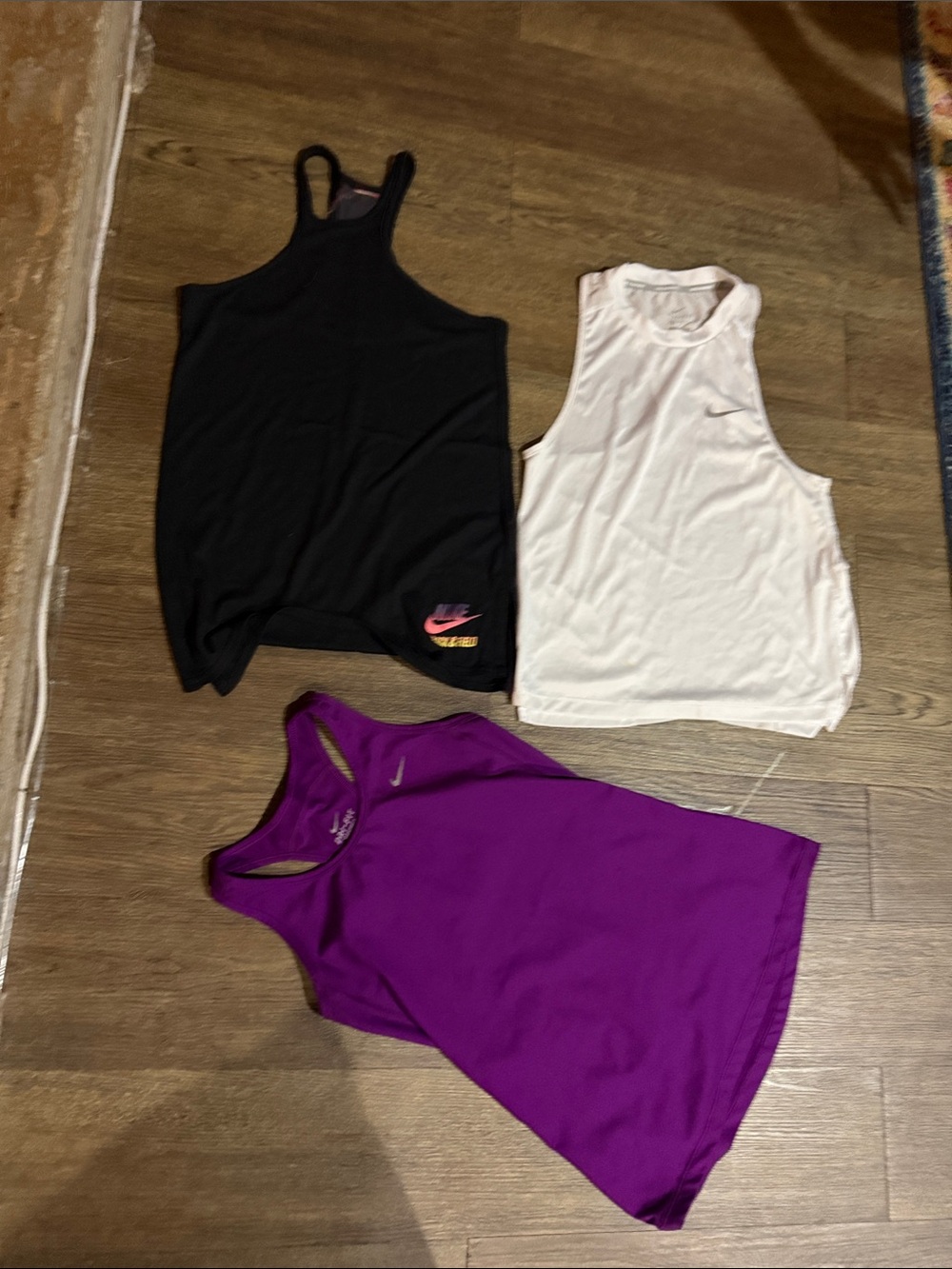 Nike Women's Tank Top Set - Black, White & Purple